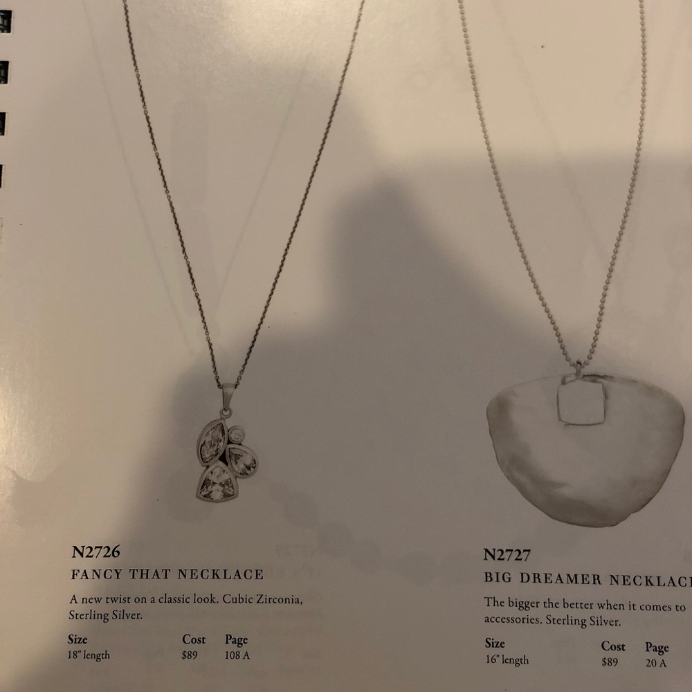 Silpada "Fancy hat" CZ necklace